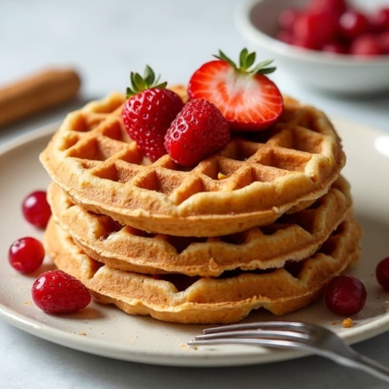 Crispy Protein-Packed Almond Flour Waffles