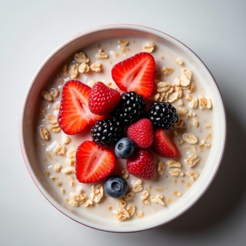 Protein-Packed Vanilla Berry Overnight Oats