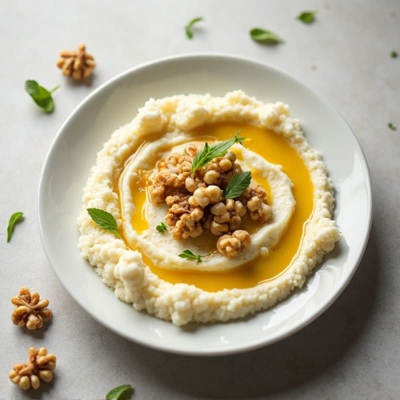 Creamy Roasted Garlic Cauliflower Mash