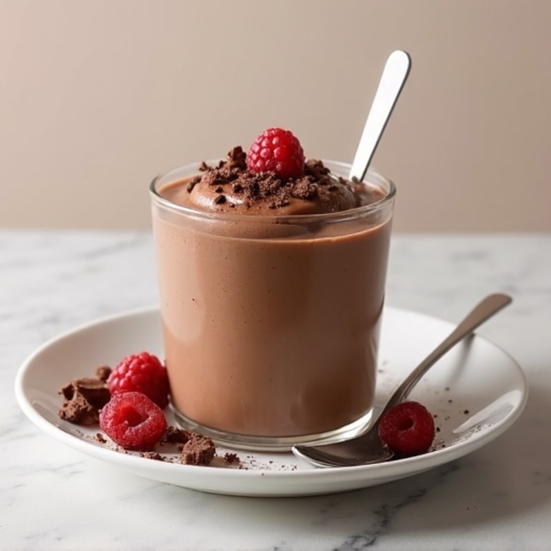 Silky Chocolate Protein Pudding with Greek Yogurt