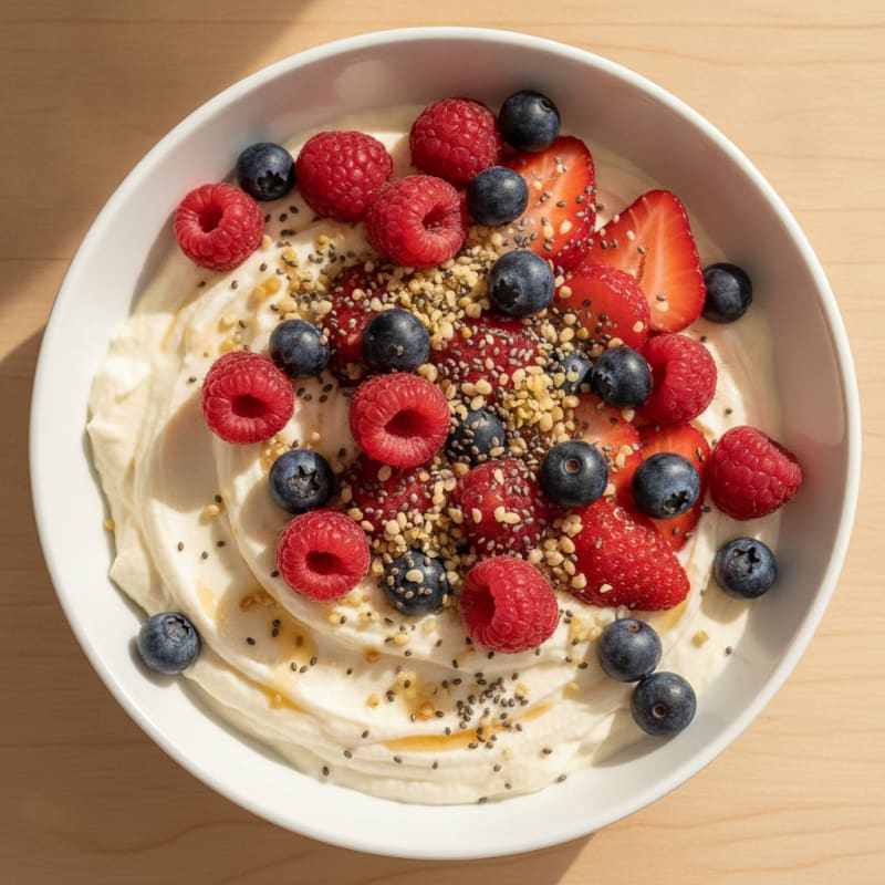Silken Tofu Berry Breakfast Bowl