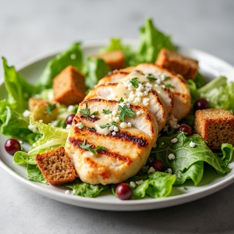 Healthy Grilled Chicken Caesar Salad