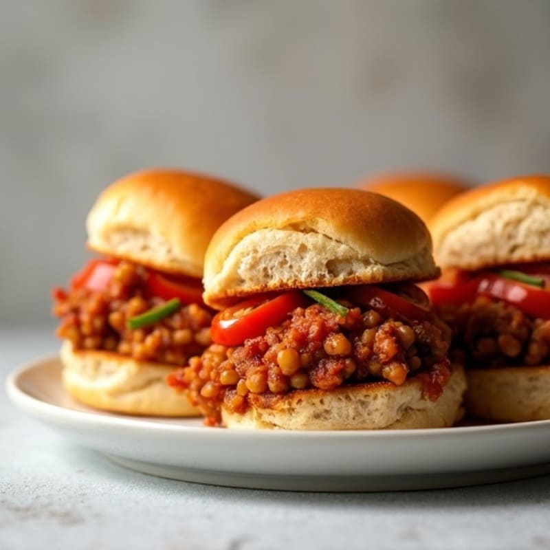 Lean Turkey & Lentil Sloppy Joe Sliders