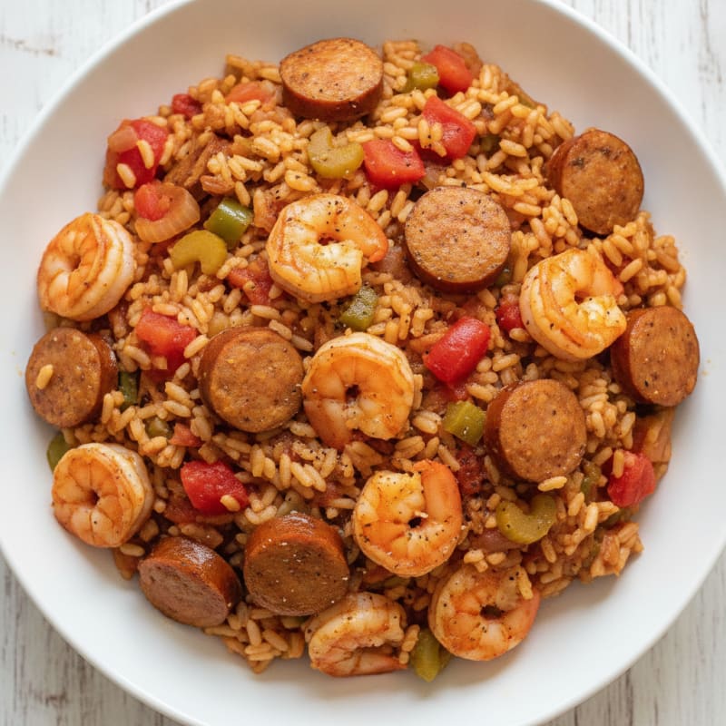 Creole Shrimp and Sausage Jambalaya
