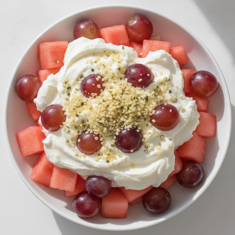 Protein Watermelon and Grape Yogurt Parfait