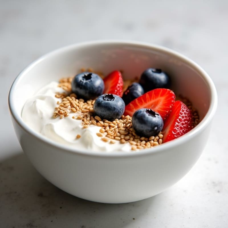 Silky Greek Yogurt Bowl with Hemp Seeds and Almond Butter