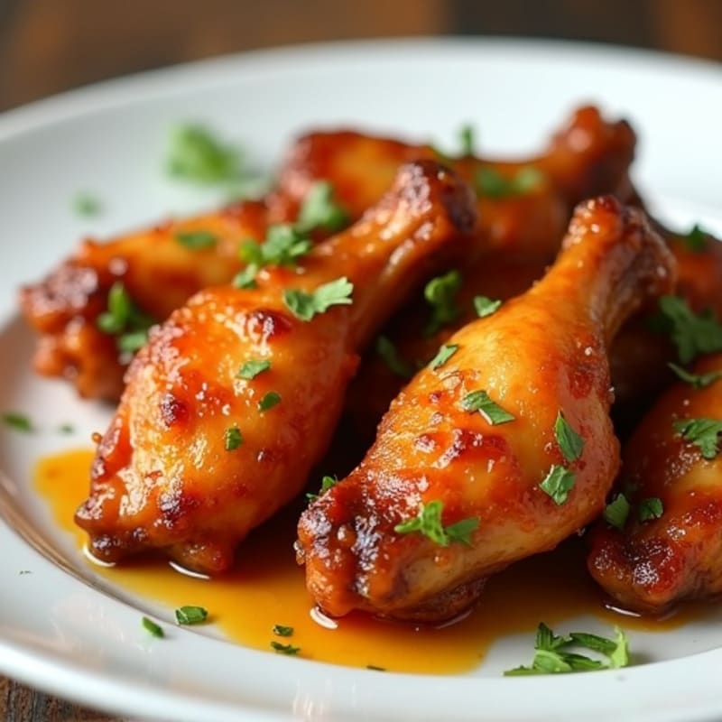 Crispy Baked Honey-Garlic Chicken Wings