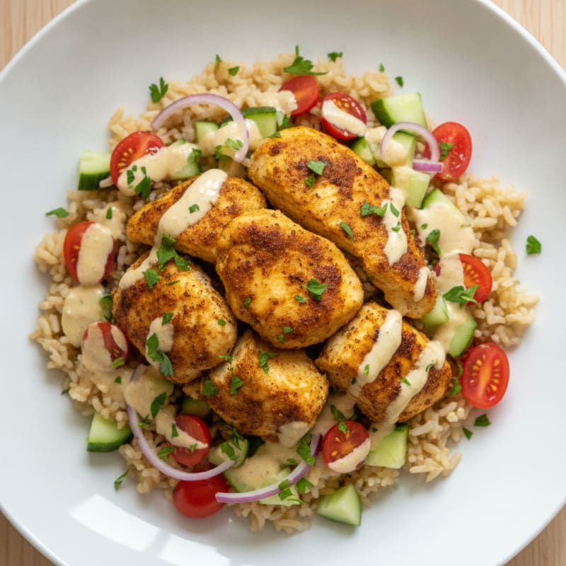 Chicken Shawarma Rice Bowl