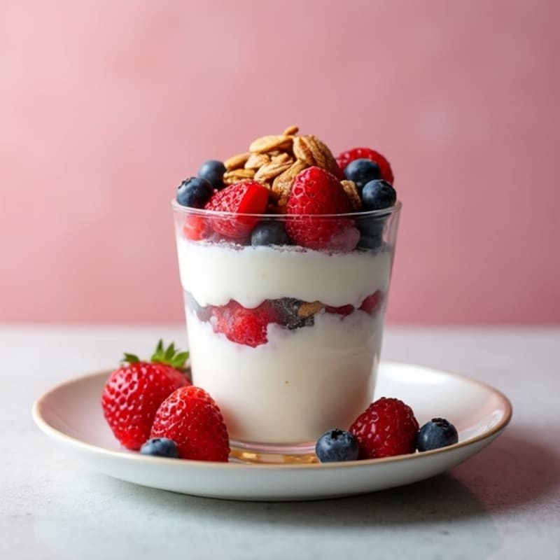 Creamy Greek Yogurt Protein Parfait with Mixed Berries