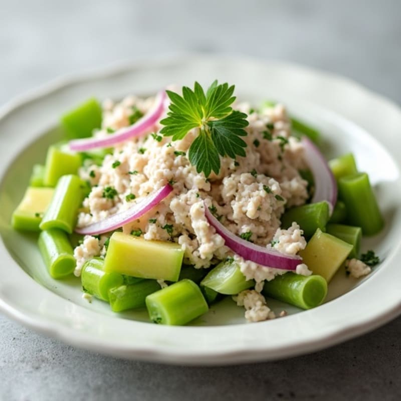 Creamy Tuna Salad with Crunchy Celery and Fresh Herbs