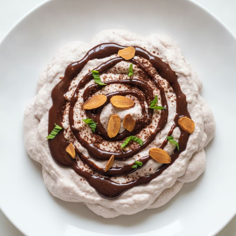 Greek Yogurt Protein Mousse with Almond Milk