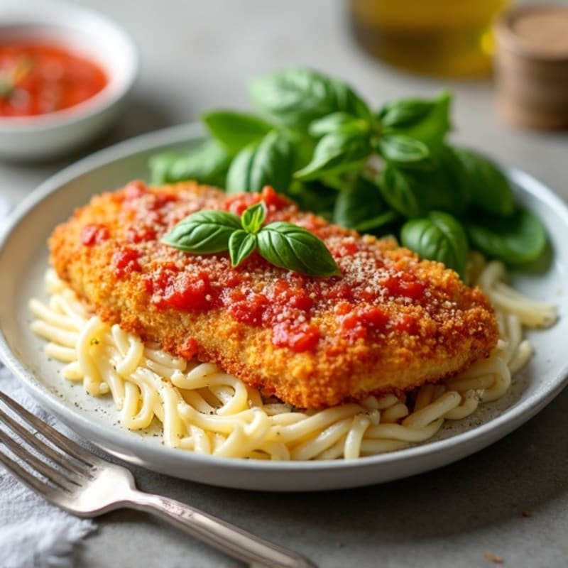 Crispy Baked Chicken Parmesan with Fresh Herbs