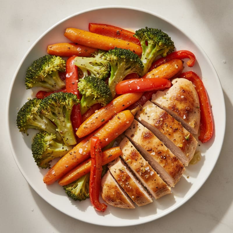 Lemon Herb Roasted Chicken and Veggies