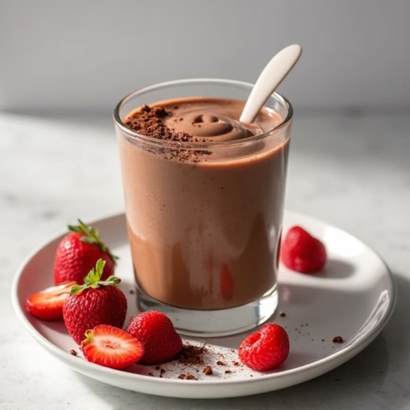 Silky Chocolate Protein Mousse with Greek Yogurt