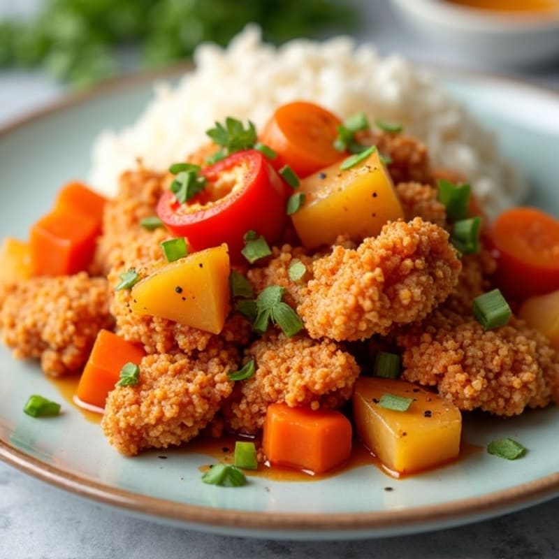 Crispy Baked Sweet and Sour Chicken