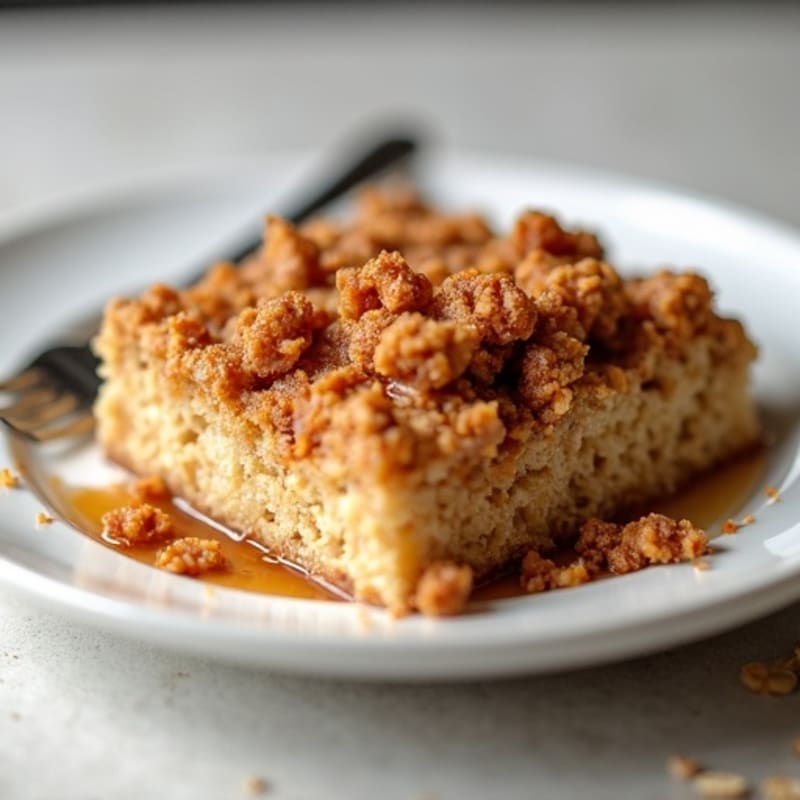 Protein-Packed Cinnamon Roll Baked Oatmeal