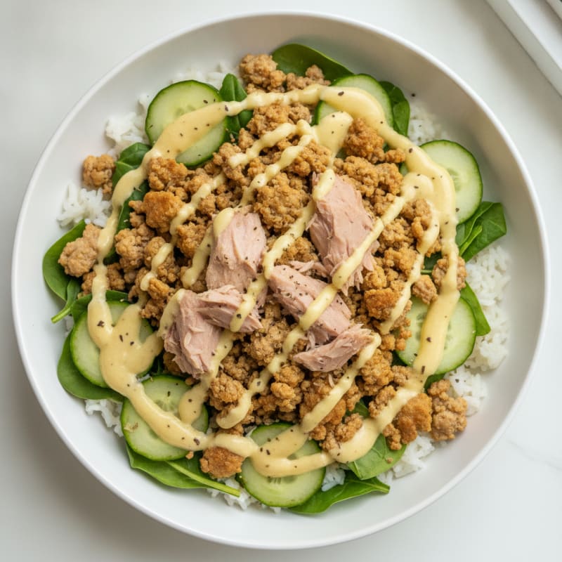 Mediterranean Tuna and Turkey Power Bowl