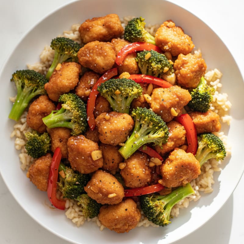 General Tso's Chicken with Broccoli