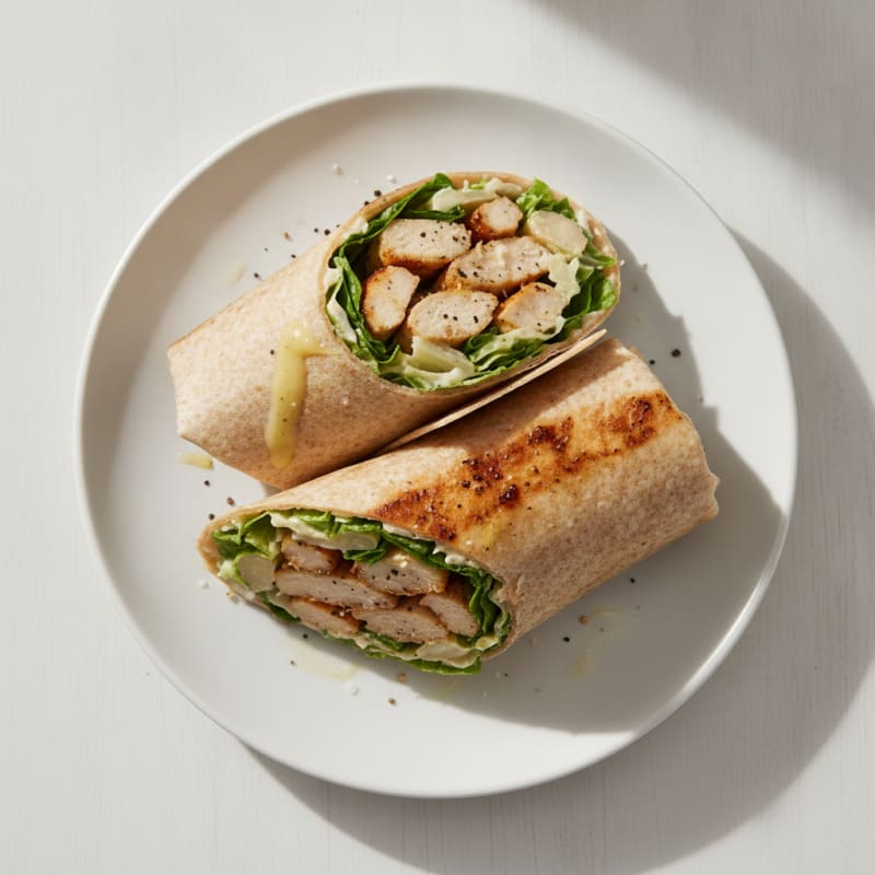 Grilled Chicken Caesar Salad Wrap