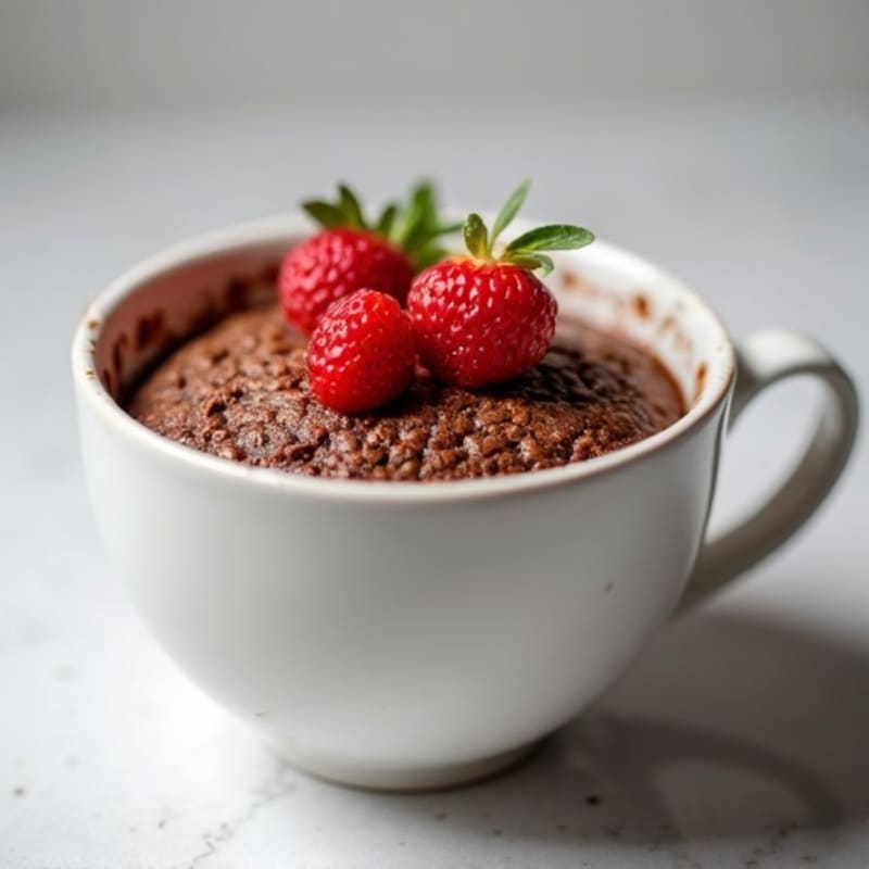 Healthy Chocolate Protein Mug Cake
