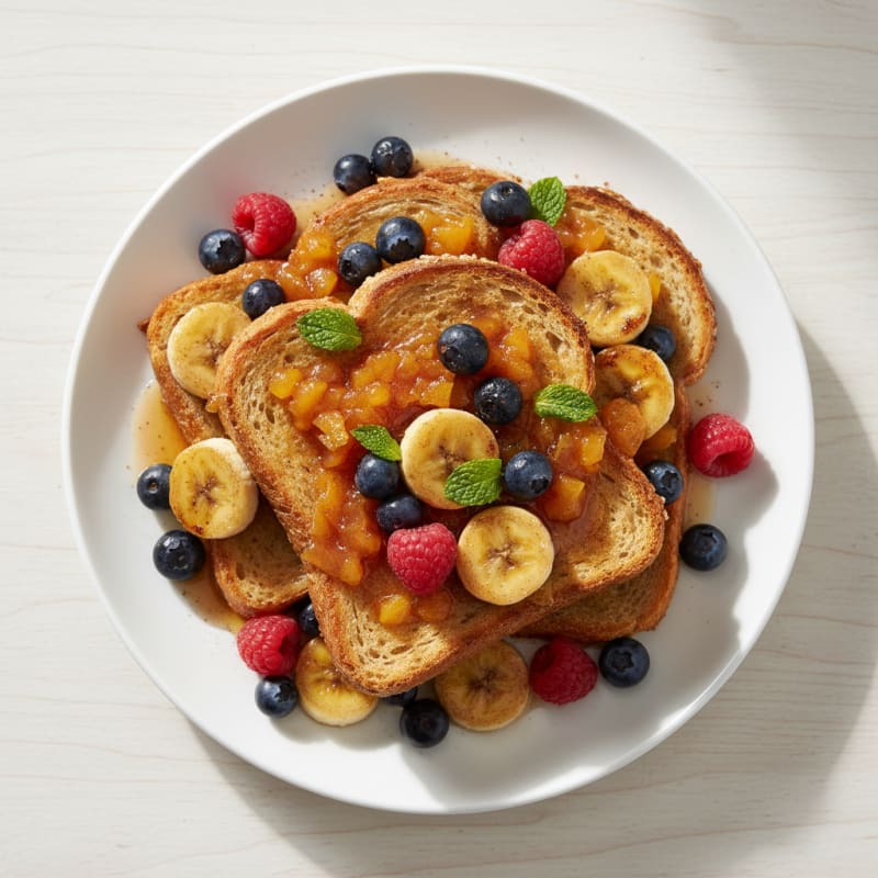 Berry Banana Baked French Toast