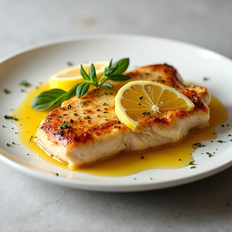 Lemon-Garlic Pan-Seared Chicken Breast