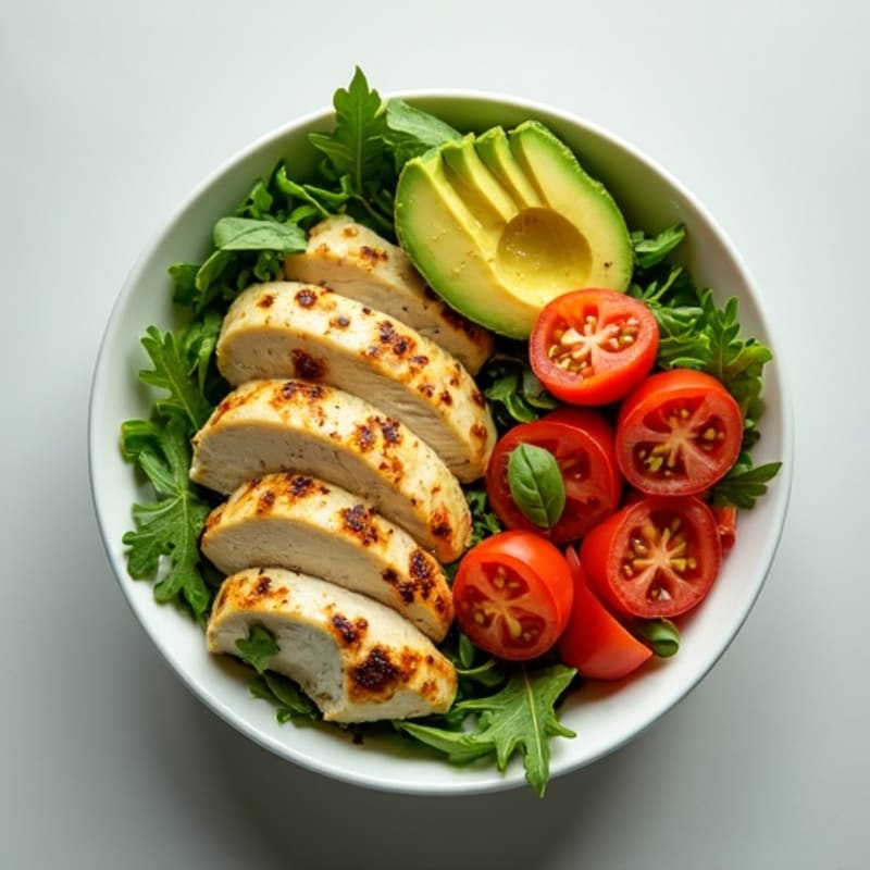 Healthy Crisp Avocado Salad Bowl