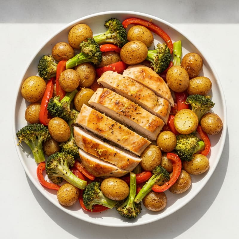 Sheet Pan Lemon Herb Chicken and Veggies
