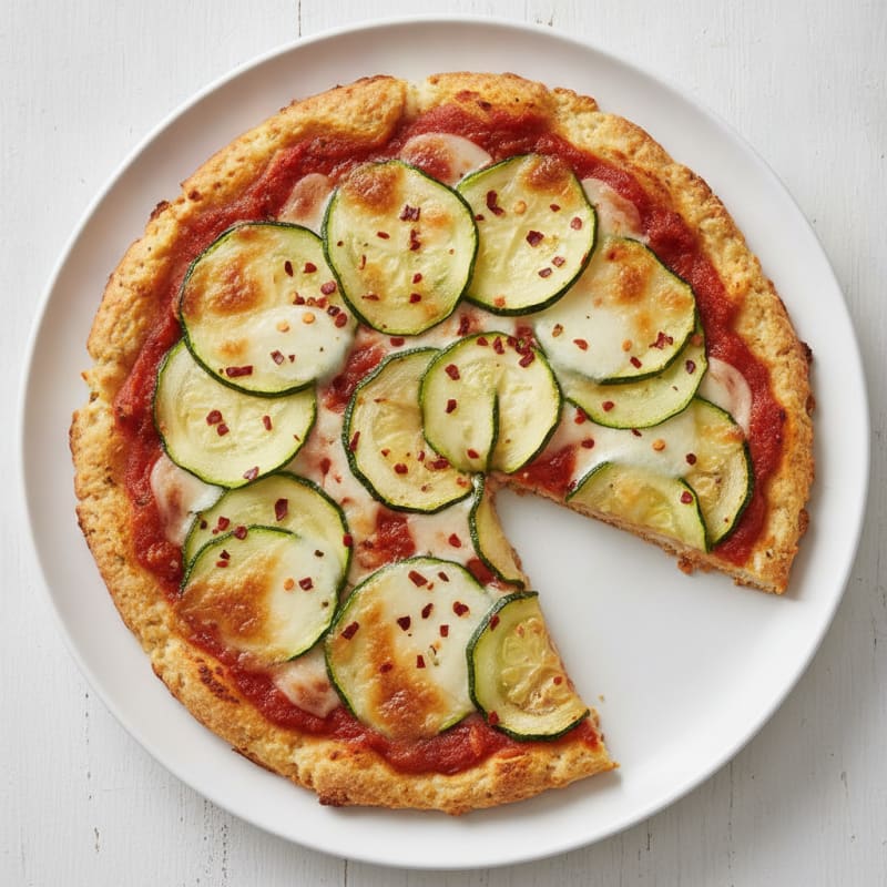 Cottage Cheese Pizza with Zucchini