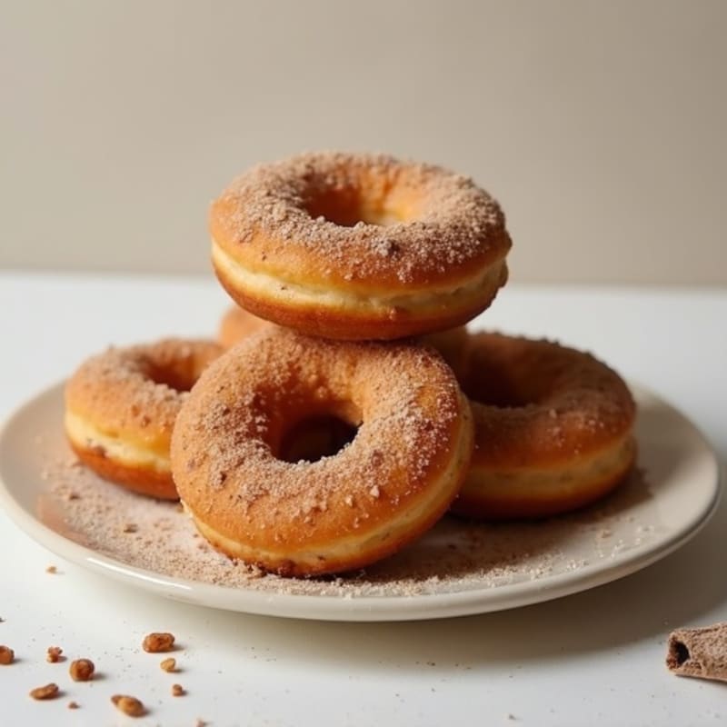 Baked Cinnamon-Maple Protein Donuts