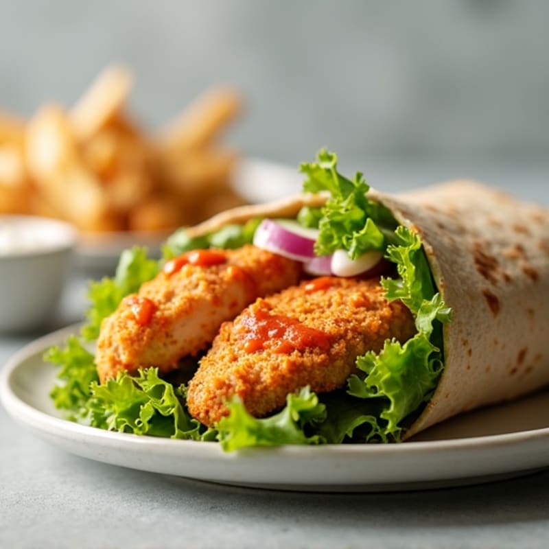 Crispy Buffalo Ranch Chicken Wrap