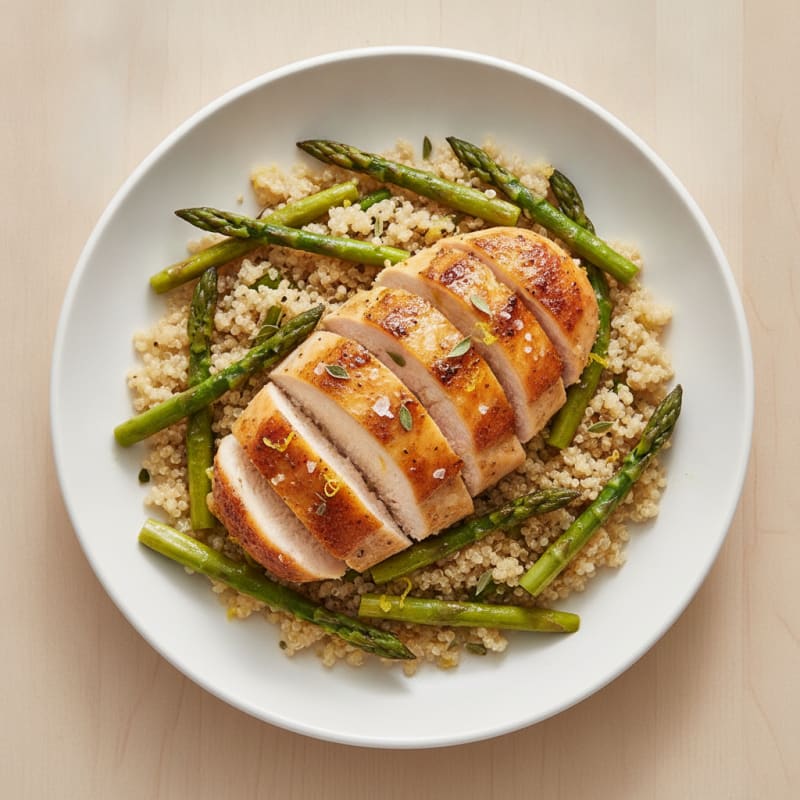 Lemon-Herb Roasted Chicken with Quinoa