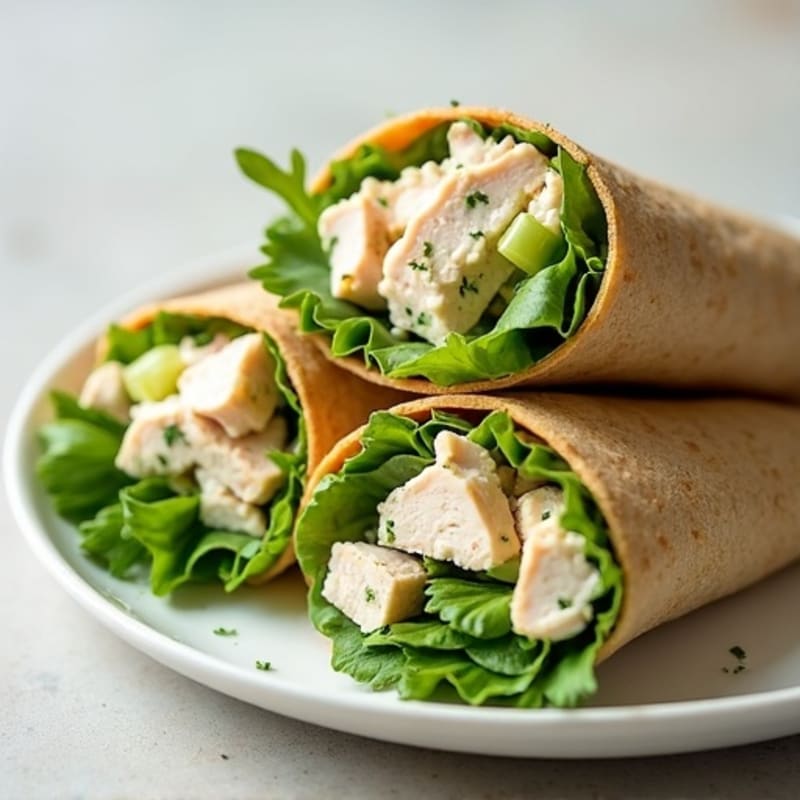 Creamy Herb Chicken Salad Wraps