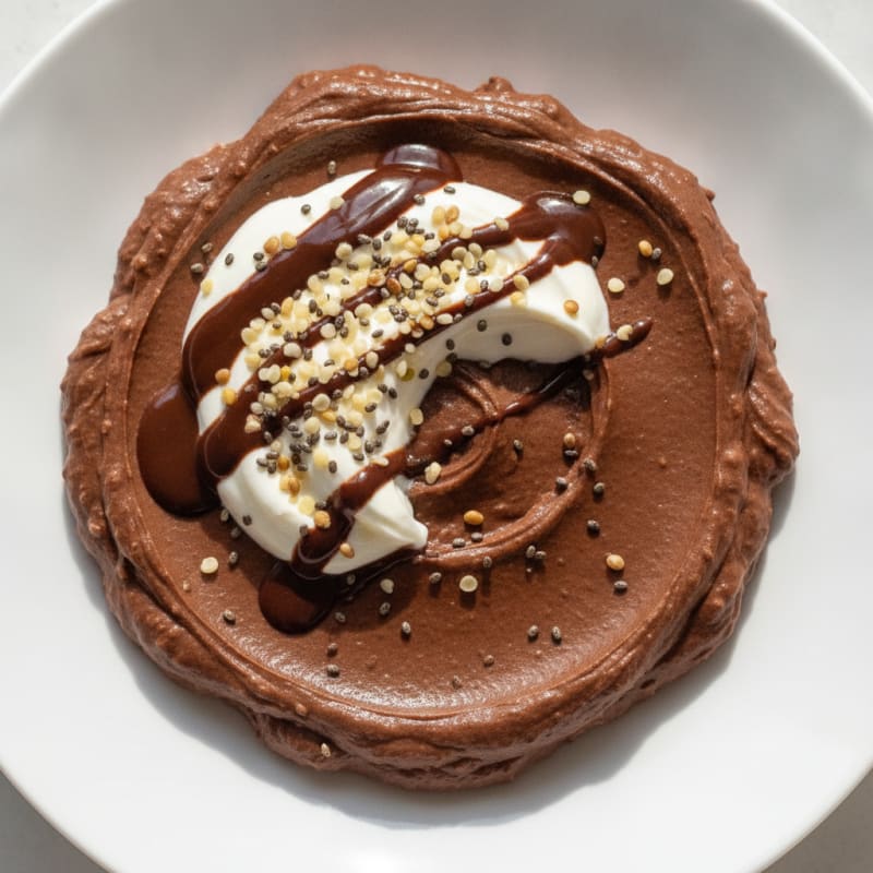 Silky Protein Chocolate Pudding with Chia