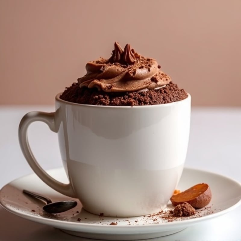Healthy Chocolate Protein Mug Cake