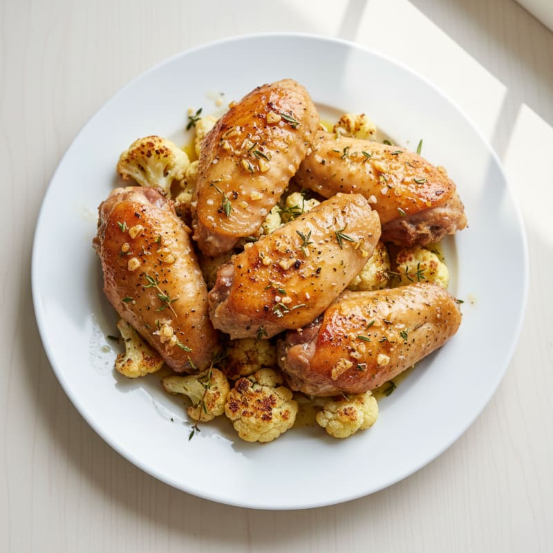 Garlic Herb Roasted Turkey Wings