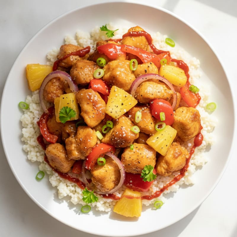 Sweet and Sour Chicken with Pineapple