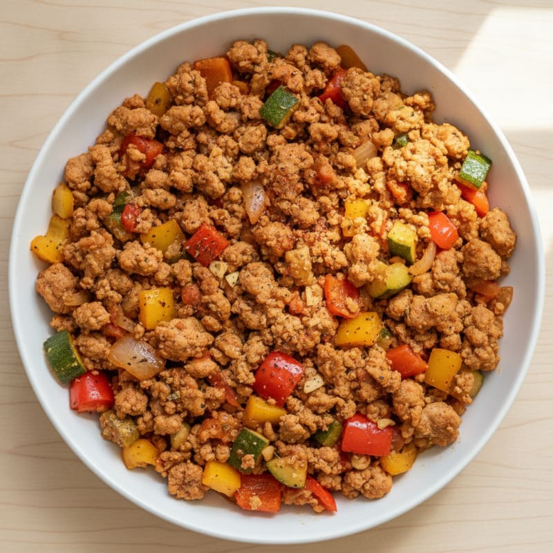 Ground Turkey and Vegetable Skillet