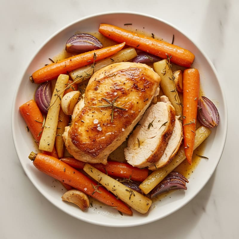 Herb-Roasted Chicken with Root Vegetables