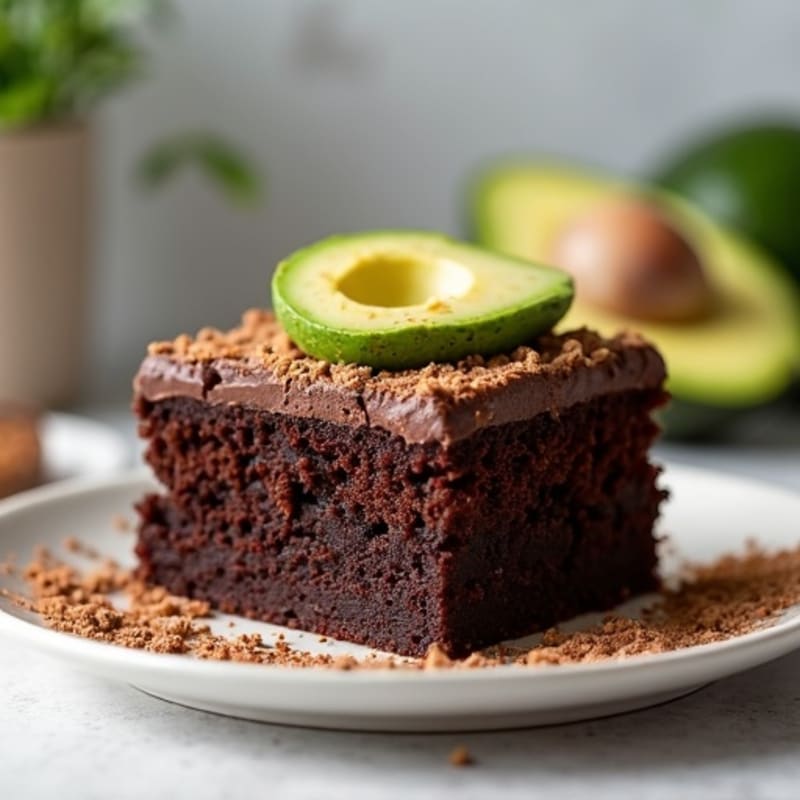 Fudgy Chocolate Avocado Cake