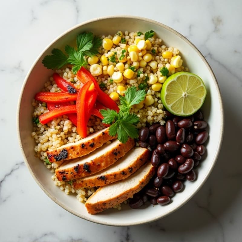 Zesty Lime Quinoa Black Bean Bowl