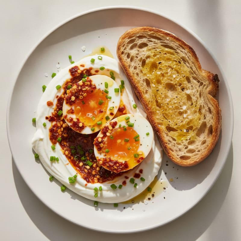 Jammy Eggs with Chili Crisp