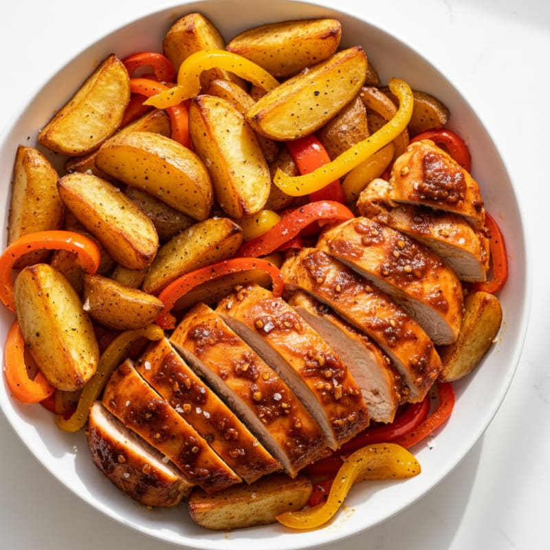 Spicy Chipotle Chicken and Crispy Roasted Potatoes