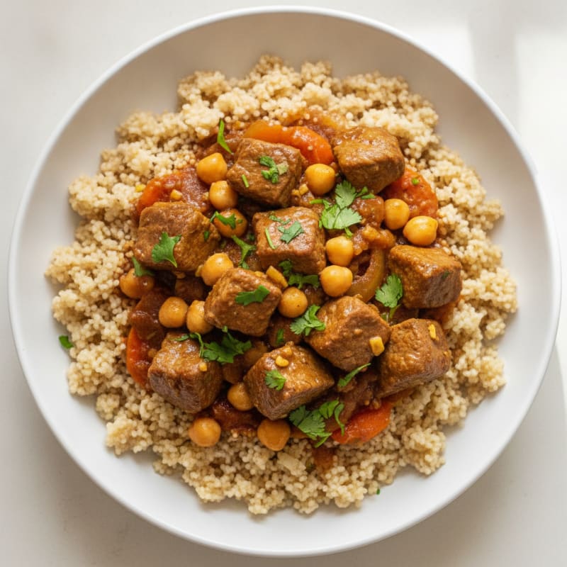 Moroccan Lamb Tagine with Couscous