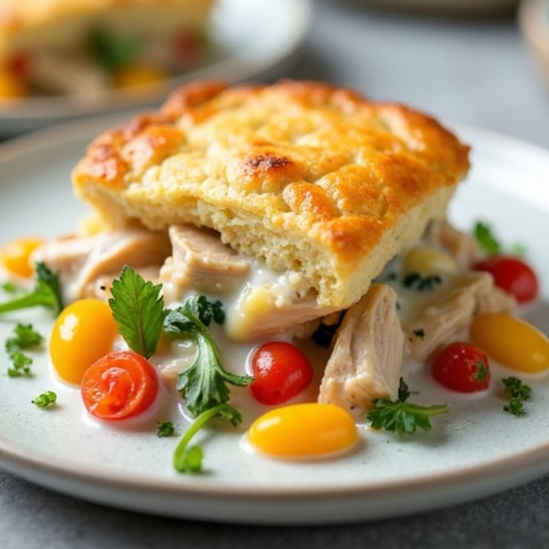 Lightened Up Creamy Chicken Pot Pie
