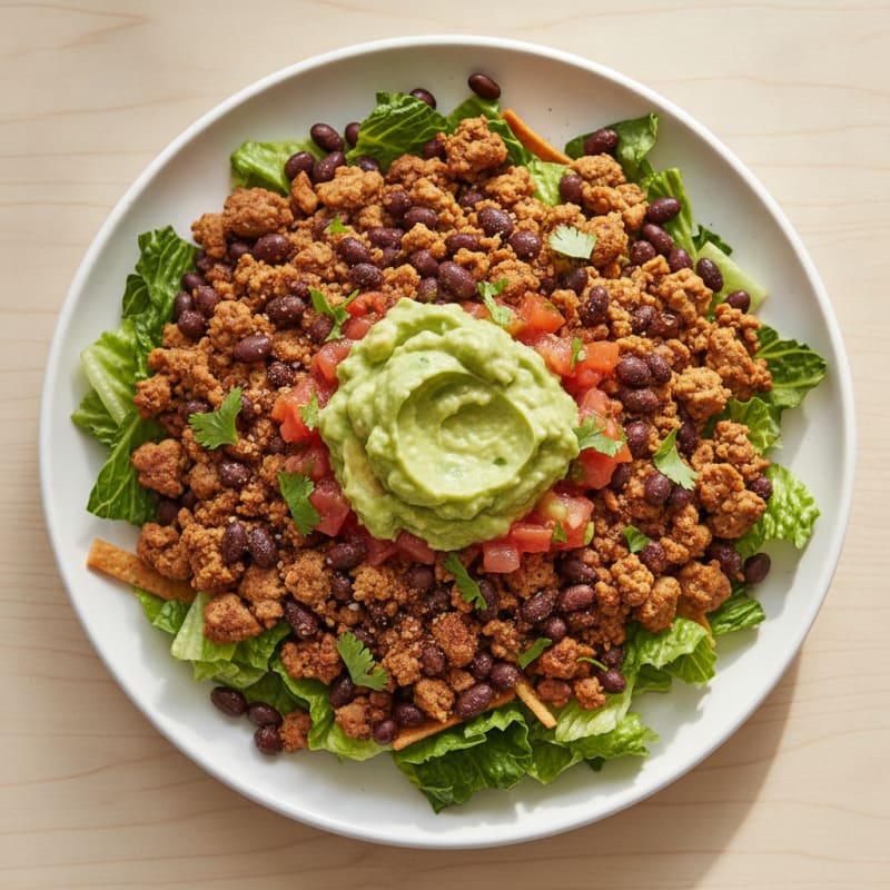 Turkey and Black Bean Taco Salad