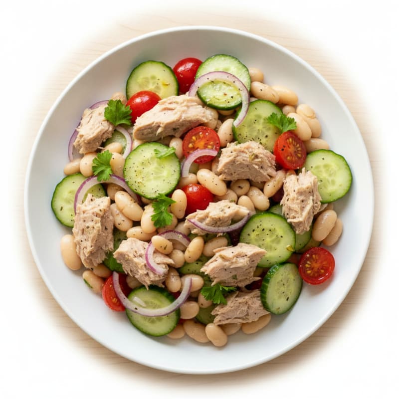 Mediterranean Tuna and White Bean Salad