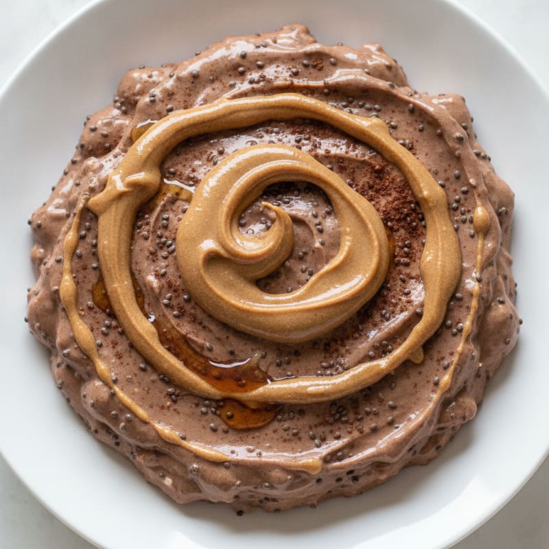 Chocolate Protein Pudding with Chia Seeds