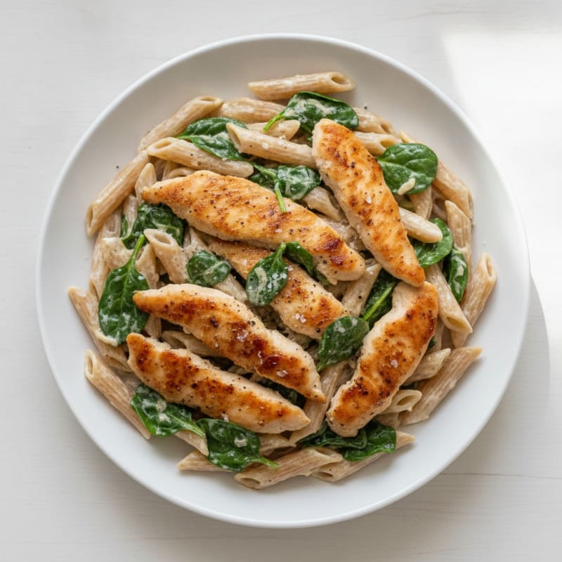 Garlic Parmesan Chicken Alfredo Pasta