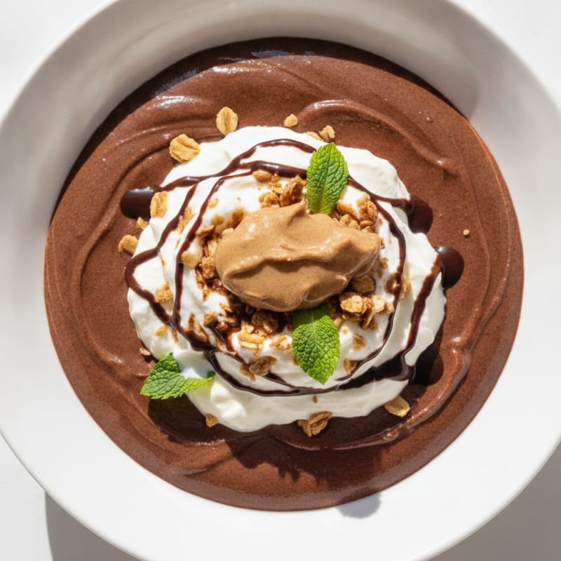 Silky Chocolate Protein Pudding with Greek Yogurt